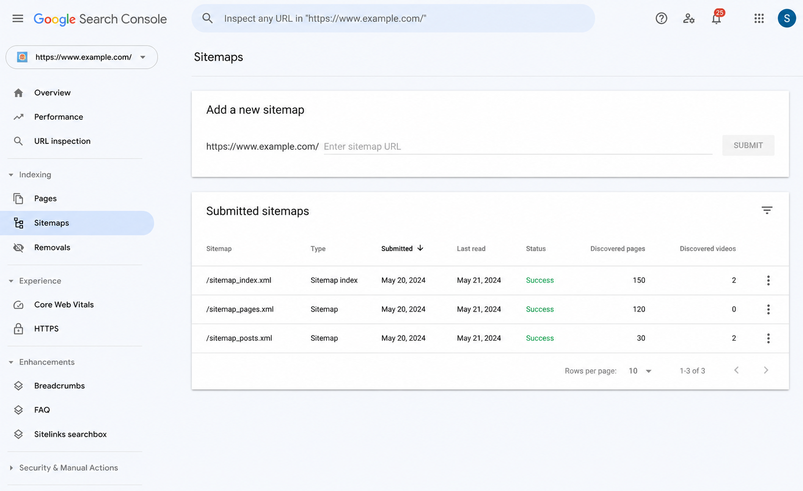 Google Search Console Sitemap