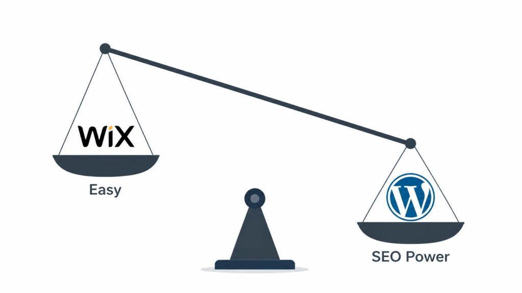 Wix vs WordPress SEO comparison 2026